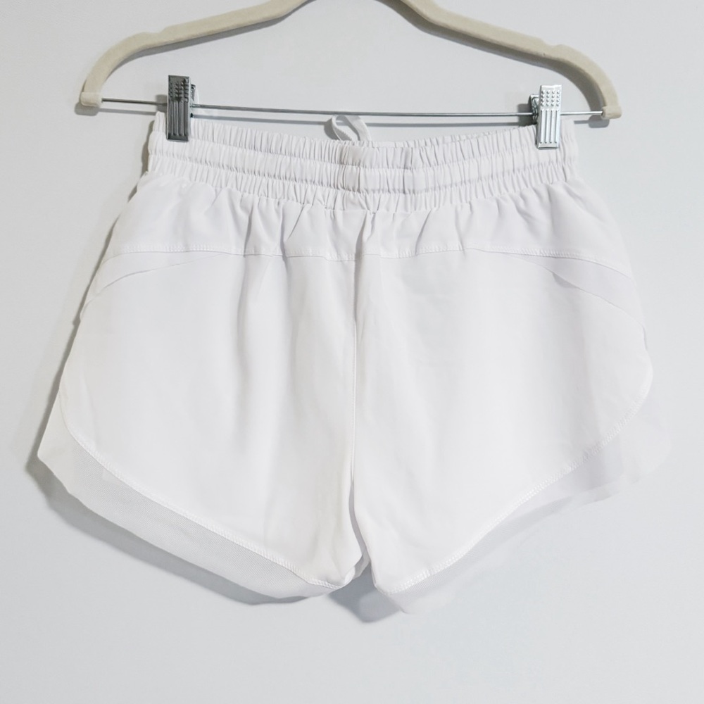 Halara - White Drawstring Mesh Shorts - Picture 4 of 4